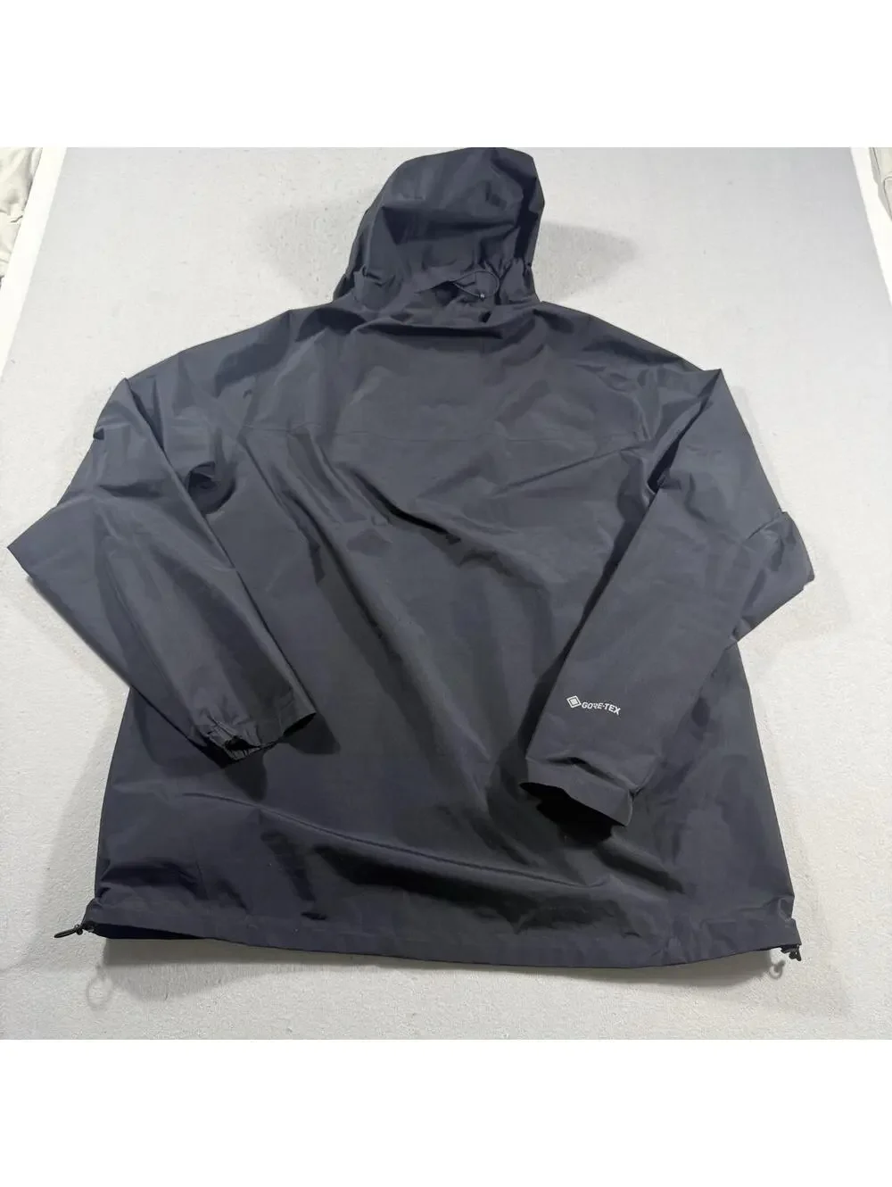Salomon Gore-Tex Waterproof Hooded Rain Shell Jacket Black Mens XL